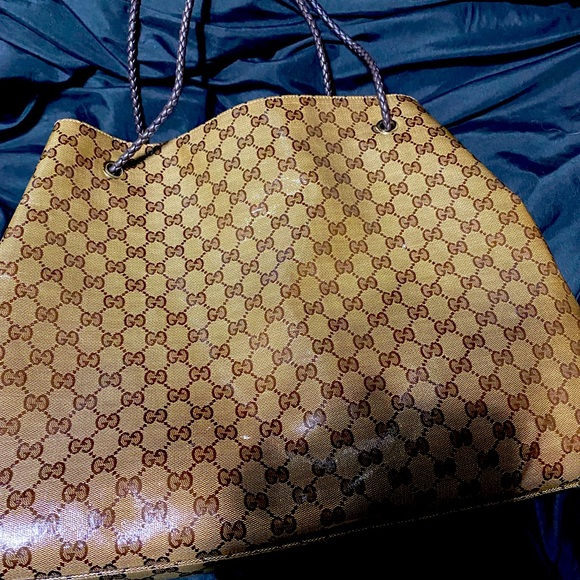 Gucci Monogram “Crystal coated” and calf leather handbag - Picture 1 of 5